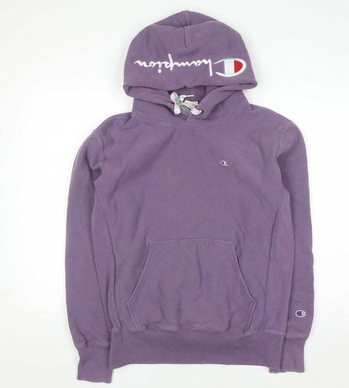 Champion Womens Purple Reverse Weave Pullover Hoodie Size L