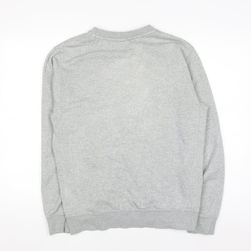 Nike Men's Grey Crew Neck Pullover Sweatshirt Size S