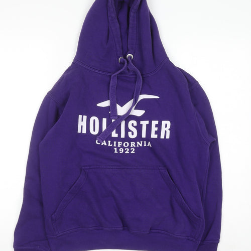 Hollister Women’s Purple Hoodie Medium Pullover Cotton Blend Casual