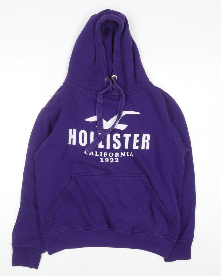 Hollister Women’s Purple Hoodie Medium Pullover Cotton Blend Casual