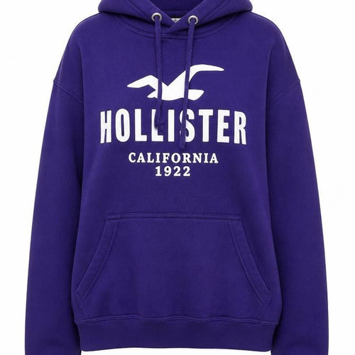 Hollister Women’s Purple Hoodie Medium Pullover Cotton Blend Casual