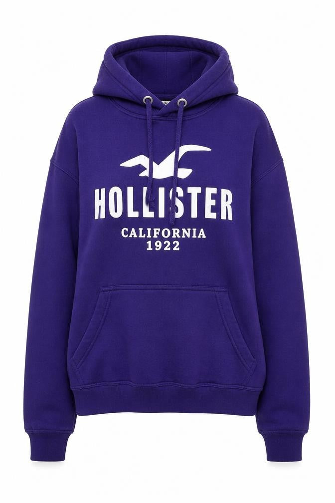 Hollister Women’s Purple Hoodie Medium Pullover Cotton Blend Casual