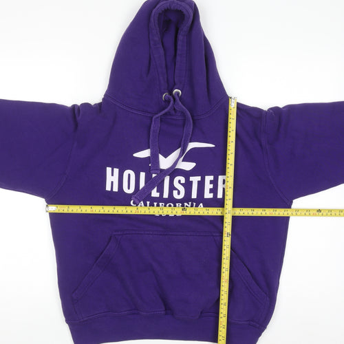 Hollister Women’s Purple Hoodie Medium Pullover Cotton Blend Casual