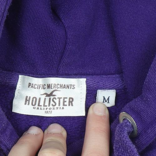 Hollister Women’s Purple Hoodie Medium Pullover Cotton Blend Casual