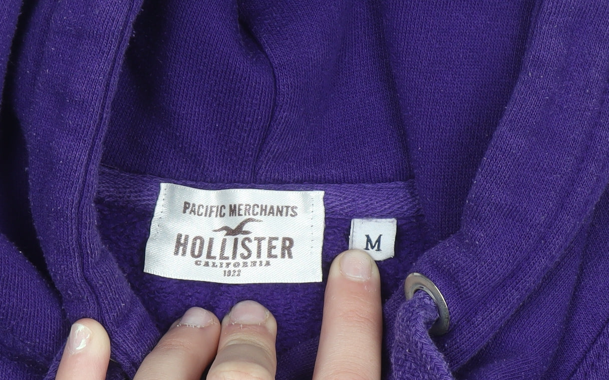 Hollister Women’s Purple Hoodie Medium Pullover Cotton Blend Casual