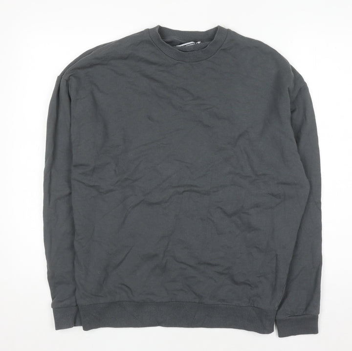 ASOS Design Men's Grey XS Pullover Crew Neck Sweatshirt