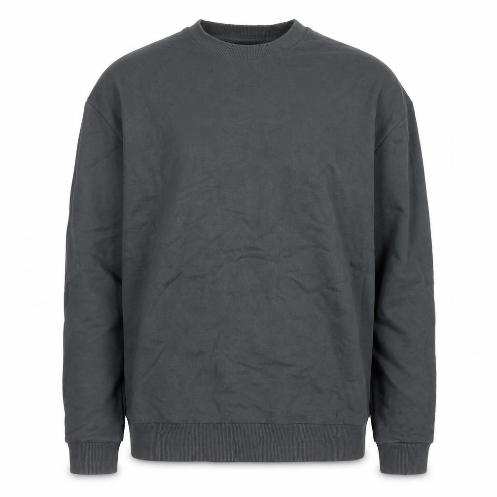 Front view of ASOS Design Men's Grey XS Pullover Crew Neck Sweatshirt