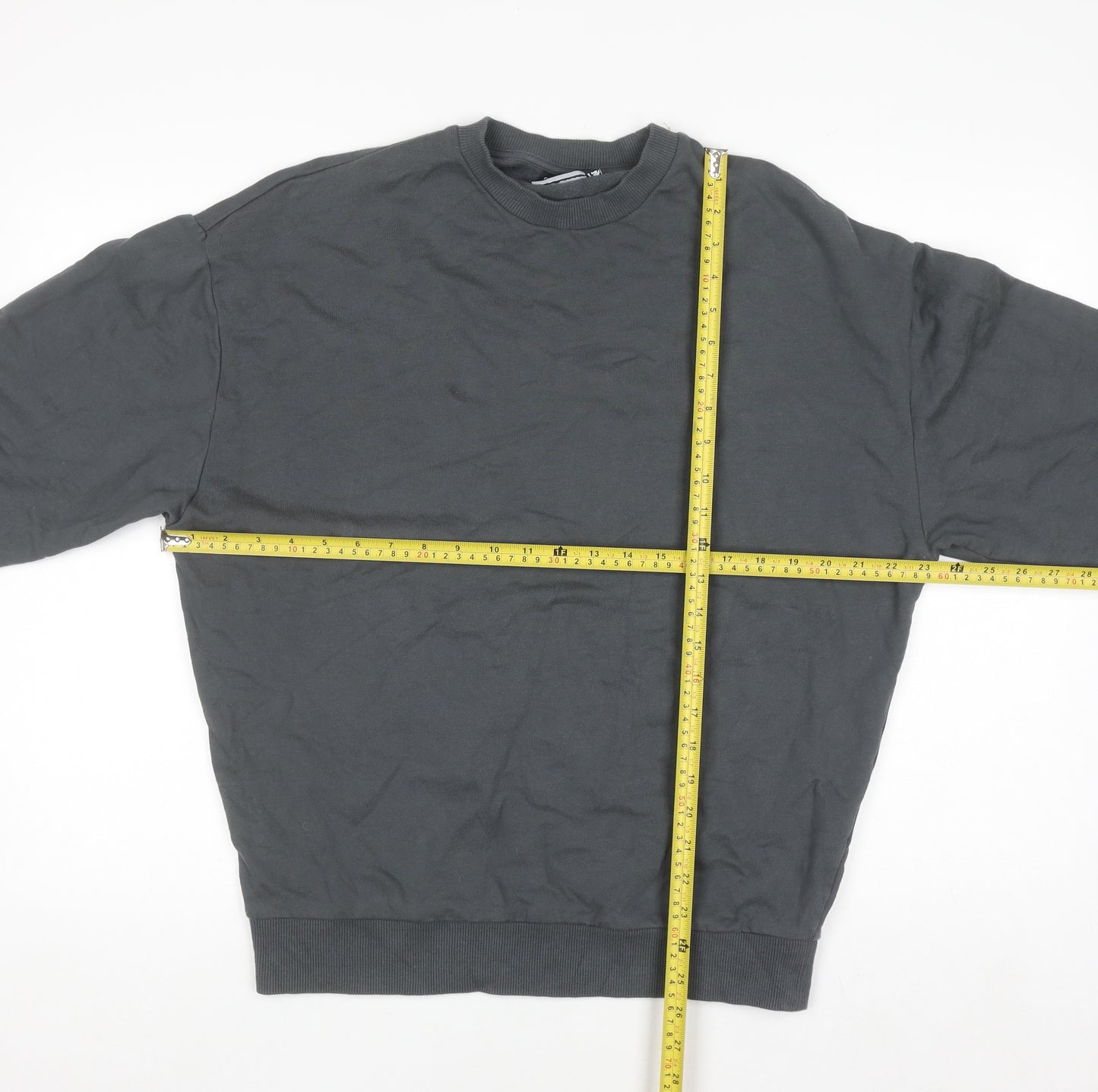 ASOS Design Men's Grey XS Pullover Crew Neck Sweatshirt