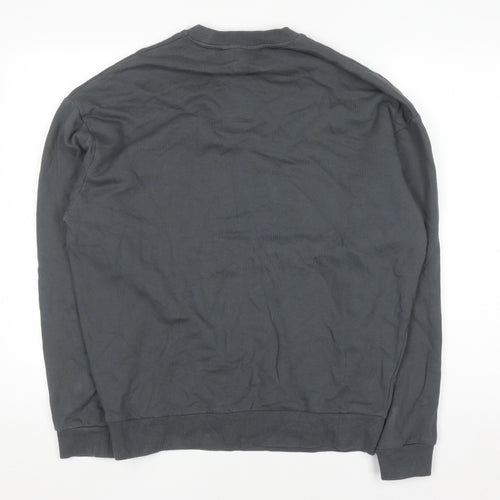 ASOS Design Men's Grey XS Pullover Crew Neck Sweatshirt