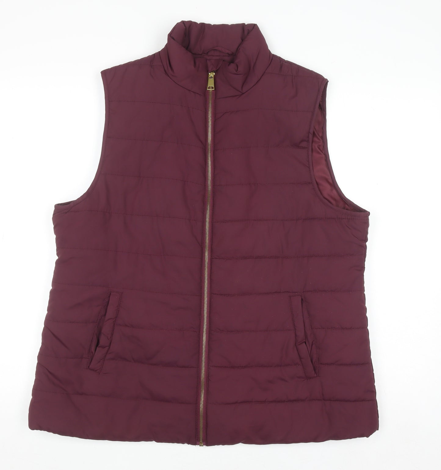 Capsule Womens Purple Size 16 Padded Puffer Waistcoat Vest