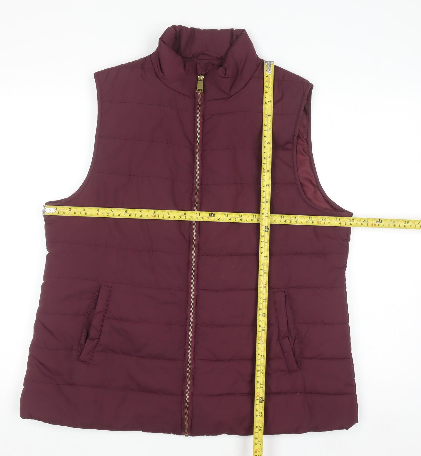 Capsule Womens Purple Size 16 Padded Puffer Waistcoat Vest