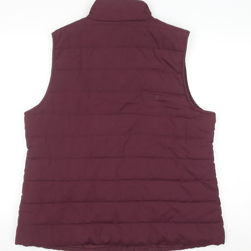Capsule Womens Purple Size 16 Padded Puffer Waistcoat Vest