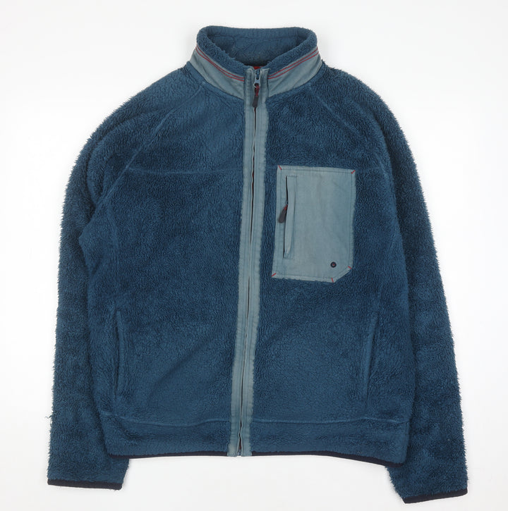 White Stuff Men's Blue XL Fleece Full Zip Jacket