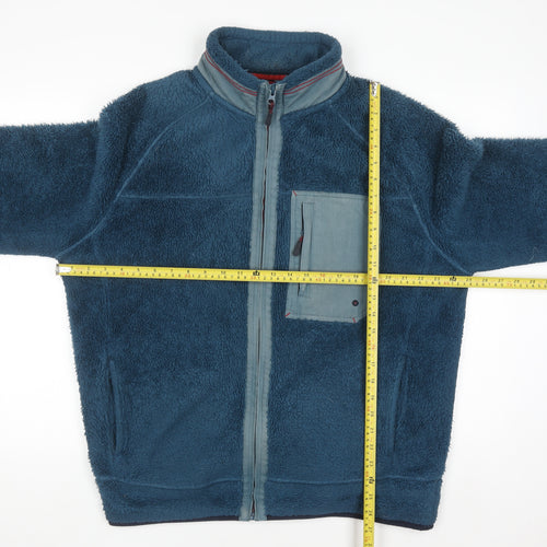 White Stuff Men's Blue XL Fleece Full Zip Jacket