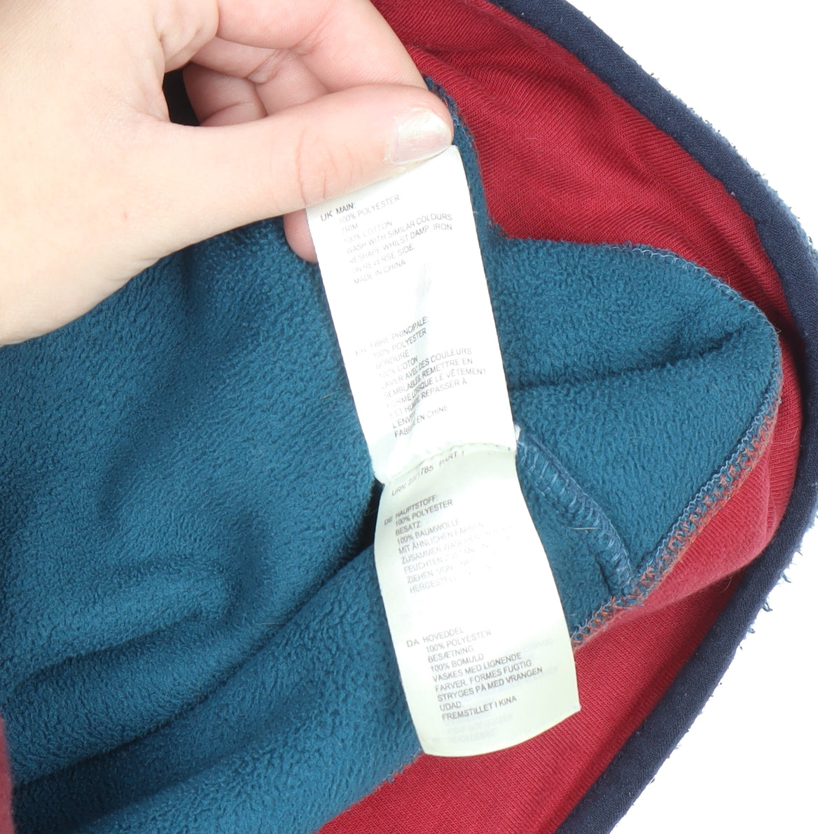 White Stuff Men's Blue XL Fleece Full Zip Jacket