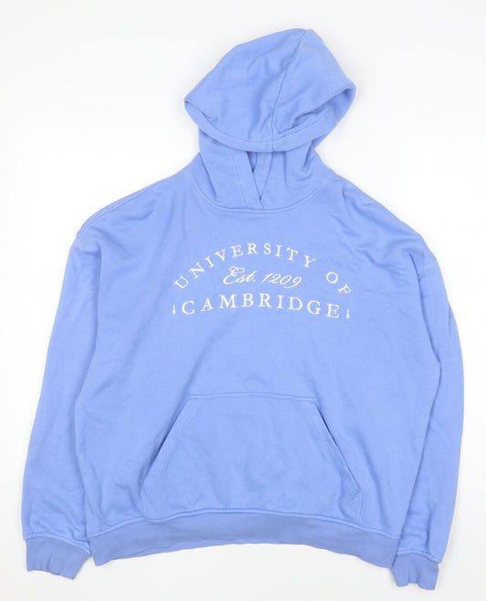 H&M Divided Women’s Blue University of Cambridge Pullover Hoodie Size S