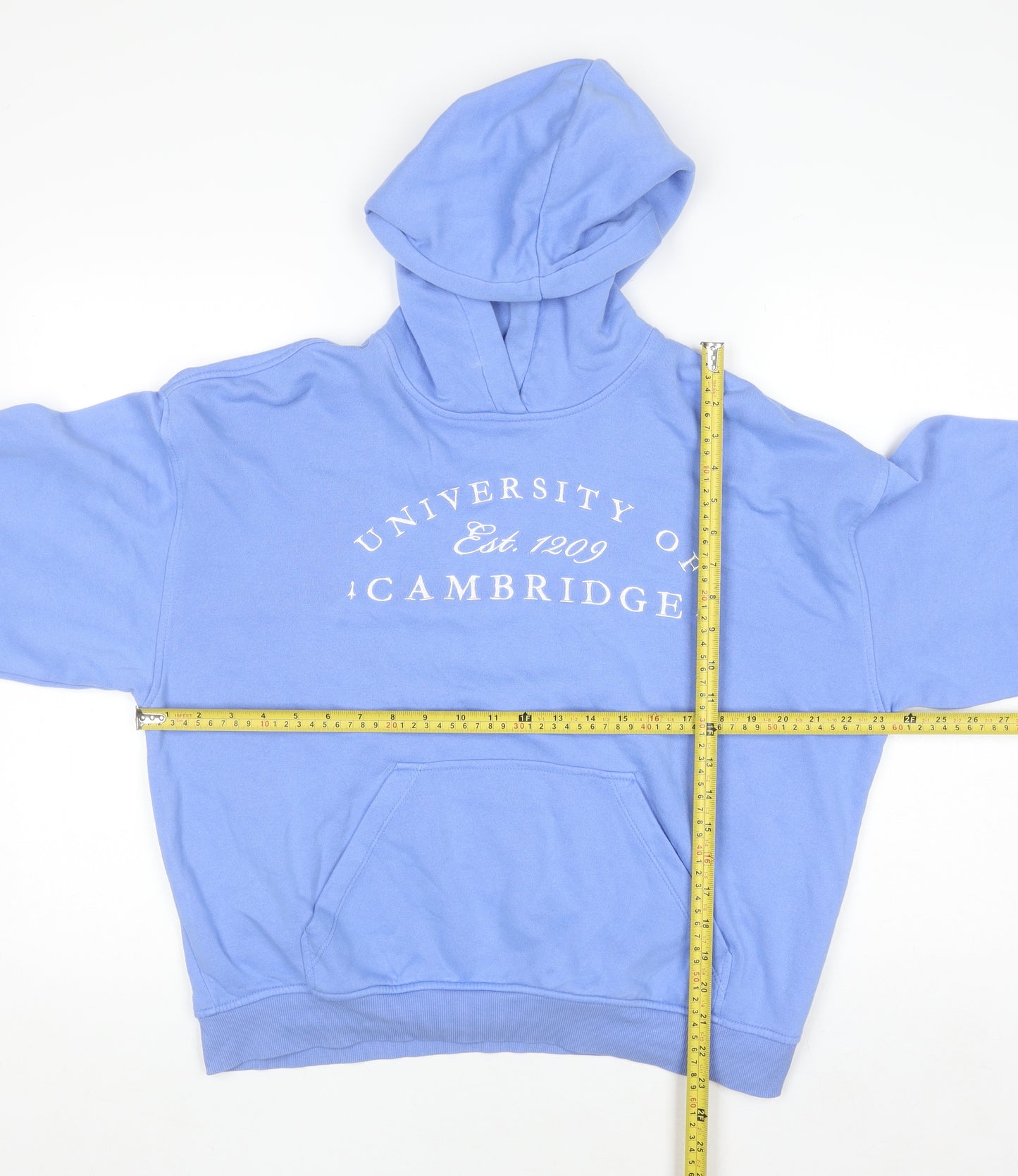 H&M Divided Women’s Blue University of Cambridge Pullover Hoodie Size S