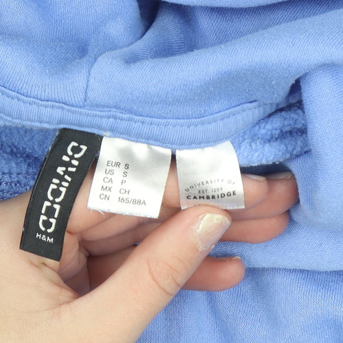 H&M Divided Women’s Blue University of Cambridge Pullover Hoodie Size S