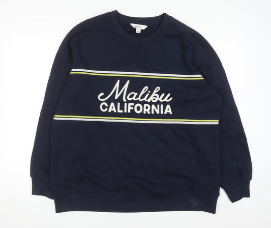 Marks and Spencer Men's Blue Malibu California Sweatshirt Medium