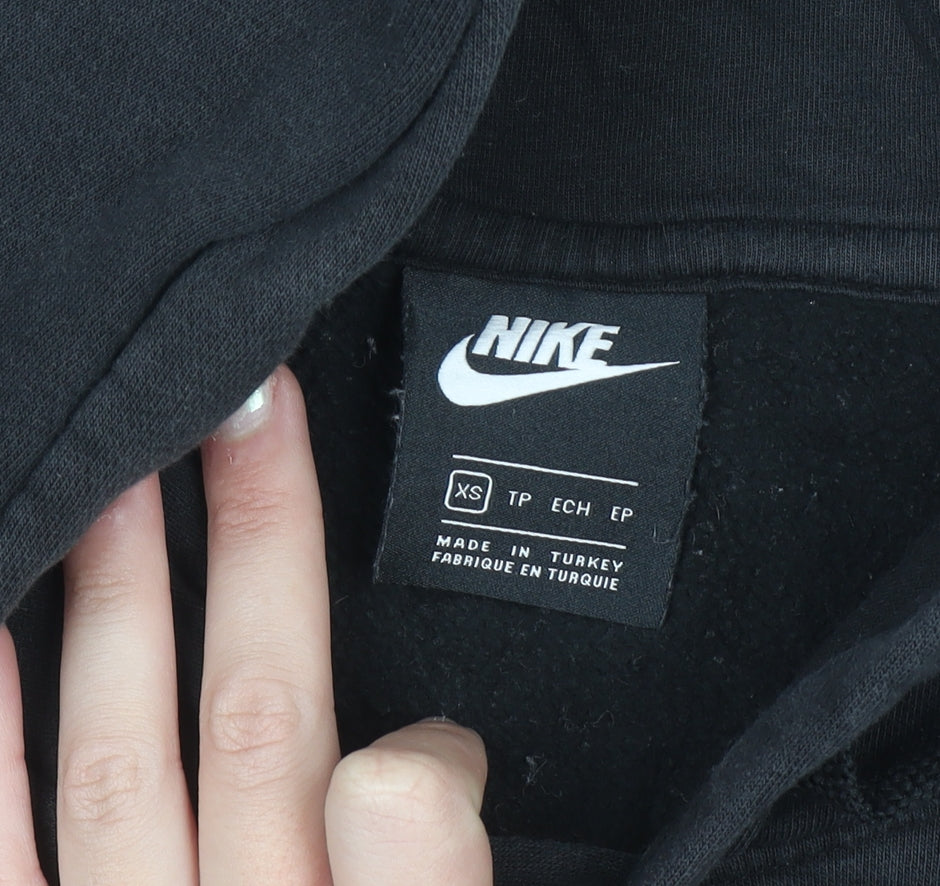 Nike Men's Black XS Pullover Hoodie Fleece Sportswear