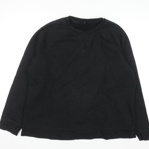 Cult Studios Womens Black Size 16 Crew Neck Pullover Sweatshirt