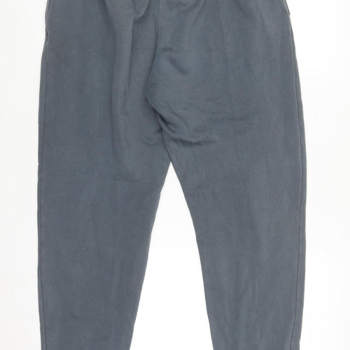 Nike Men's Grey Cotton Fleece Joggers M Regular Fit