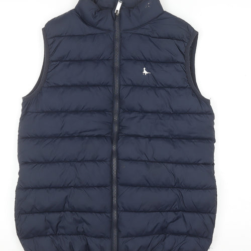 Jack Wills Girls Blue Quilted Puffer Waistcoat 12-13 Years