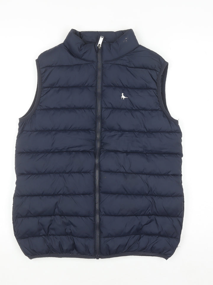 Jack Wills Girls Blue Quilted Puffer Waistcoat 12-13 Years