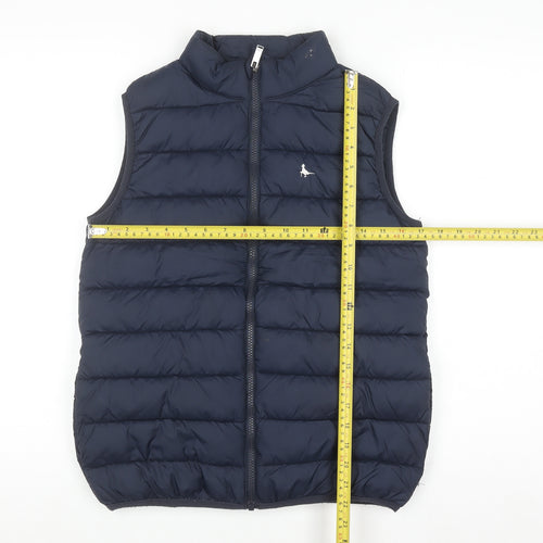 Jack Wills Girls Blue Quilted Puffer Waistcoat 12-13 Years