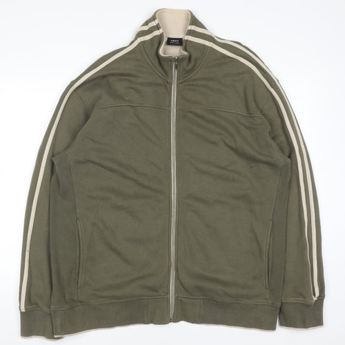 Next Men’s Green Full Zip Cotton Sweatshirt XL
