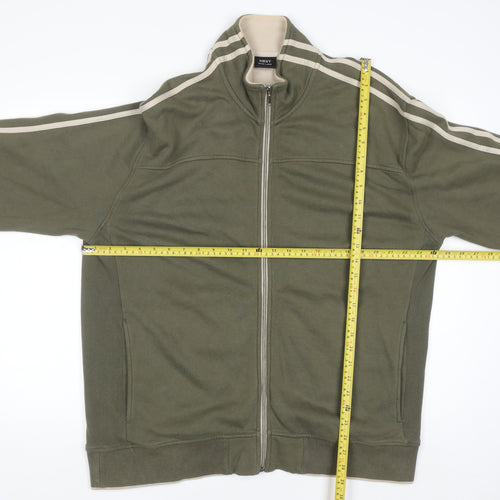 Next Men’s Green Full Zip Cotton Sweatshirt XL
