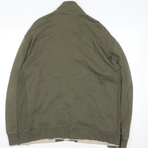 Next Men’s Green Full Zip Cotton Sweatshirt XL