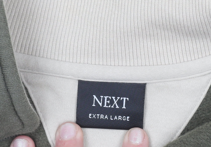 Next Men’s Green Full Zip Cotton Sweatshirt XL