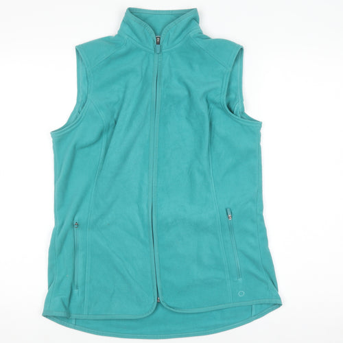 Marks and Spencer Women's Green Fleece Bodywarmer Gilet Size 12