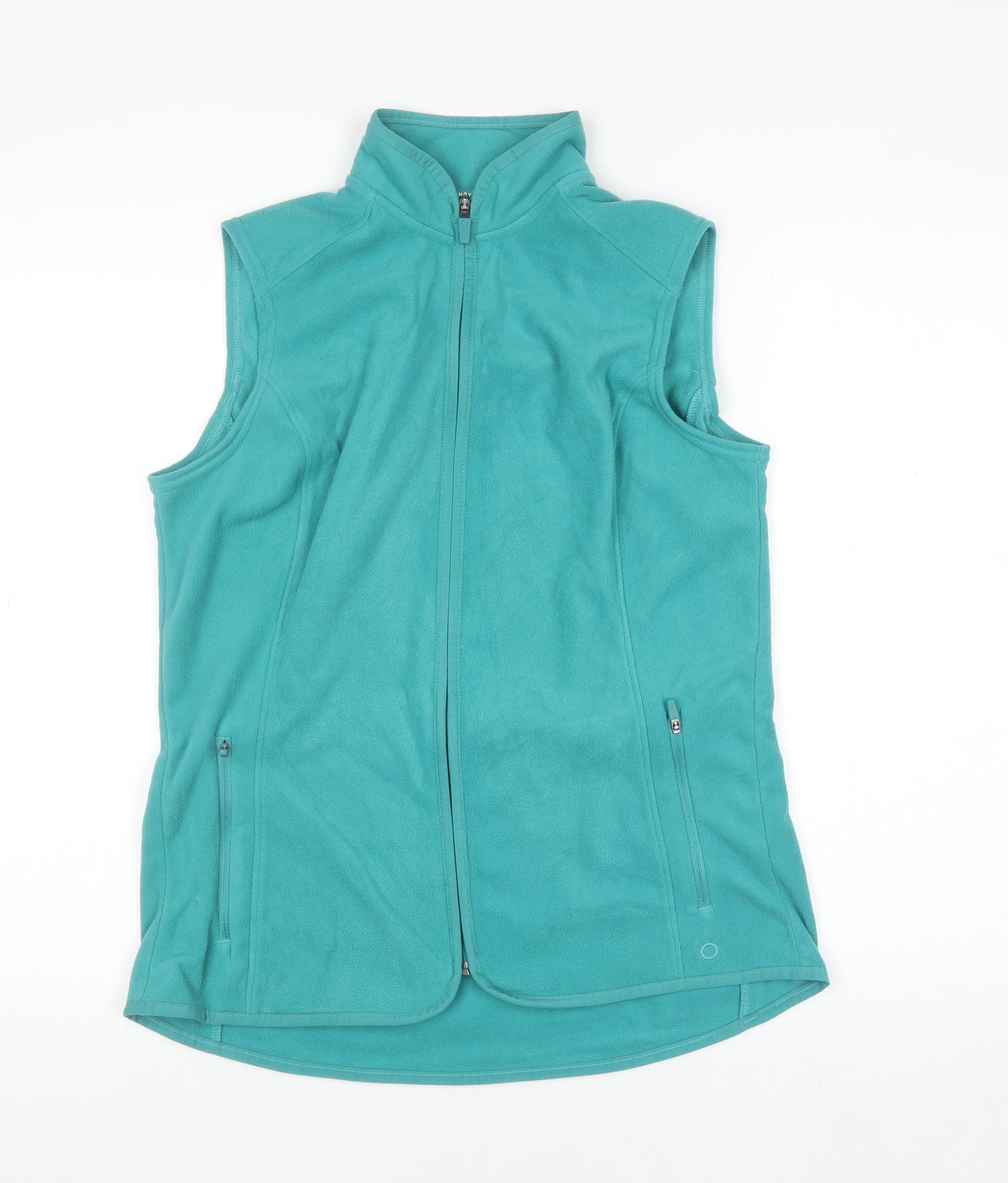 Marks and Spencer Women's Green Fleece Bodywarmer Gilet Size 12