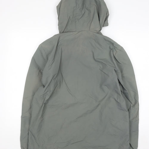 Next Men's Green Hooded Windbreaker Jacket Size M