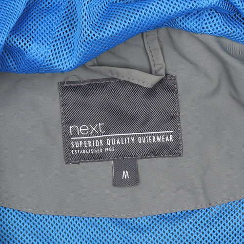 Next Men's Green Hooded Windbreaker Jacket Size M