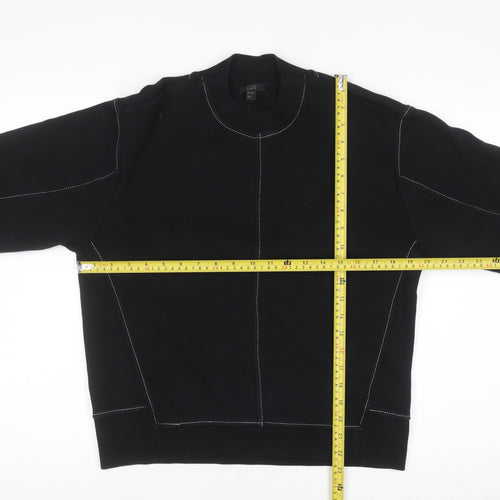 COS Women's Black Cotton Pullover Sweatshirt XS