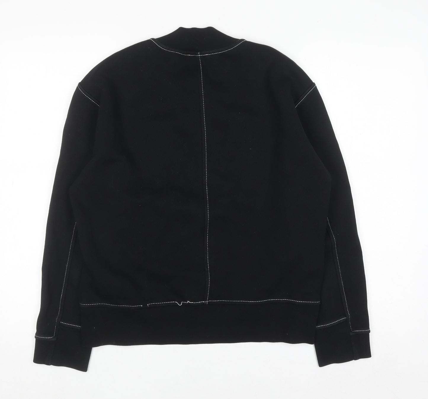 COS Women's Black Cotton Pullover Sweatshirt XS