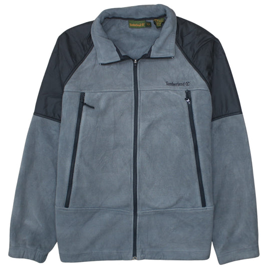 Timberland Men's Grey Fleece Full Zip Outdoor Jacket Size M