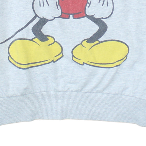 Cedar Wood State Men’s Grey Mickey Mouse Christmas Sweatshirt L