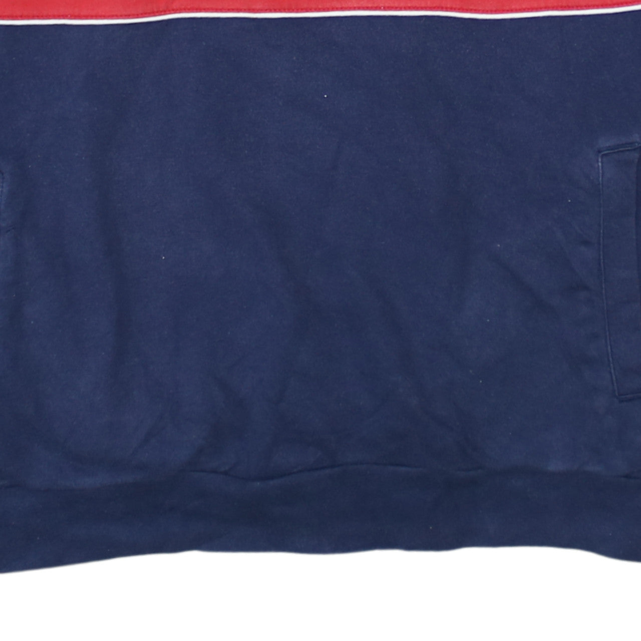 FILA Men's Blue Red 1/4 Zip Retro Sports Sweatshirt Size L