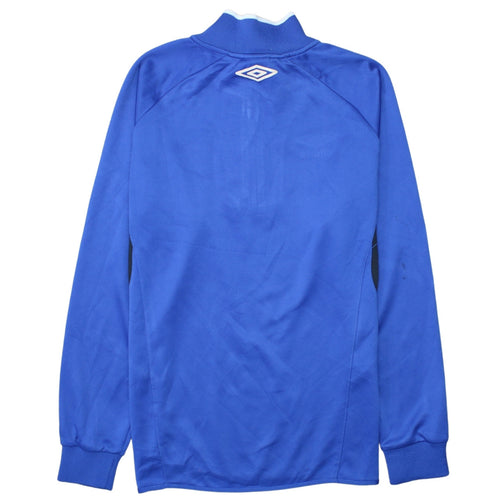 Umbro Men's Blue 1/4 Zip Performance Sweatshirt M