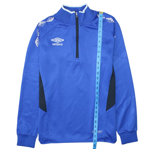 Umbro Men's Blue 1/4 Zip Performance Sweatshirt M