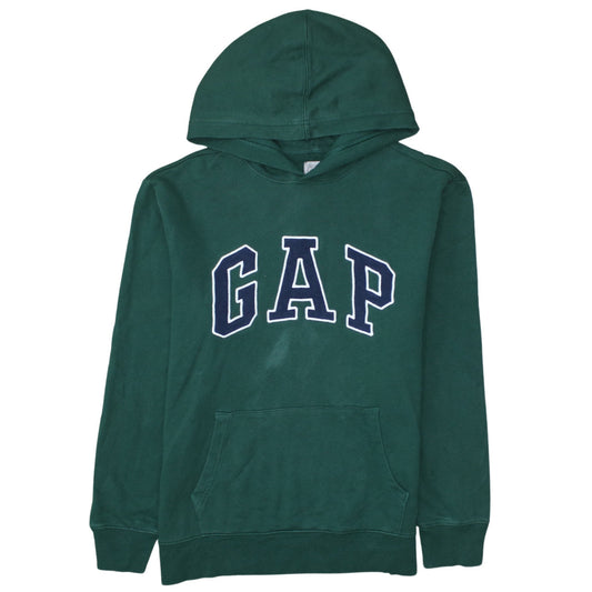 GAP Men's Green Pullover Hoodie M Regular Fit Graphic Logo