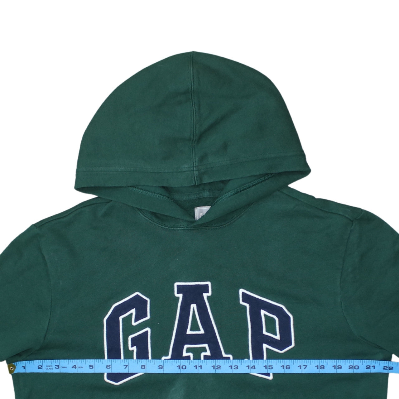 GAP Men's Green Pullover Hoodie M Regular Fit Graphic Logo