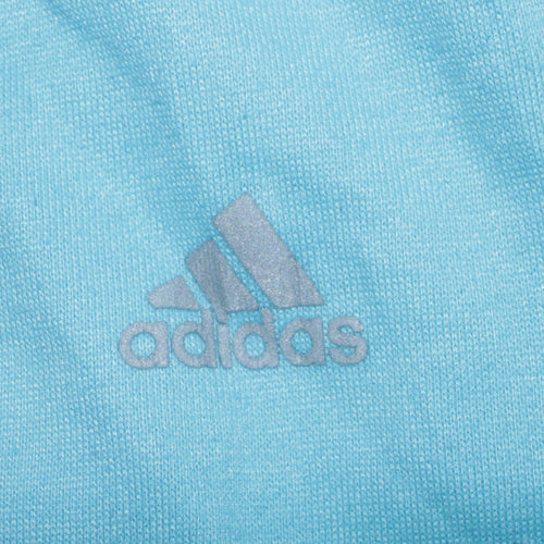 Adidas Unisex Blue Full Zip Climalite Hoodie XS