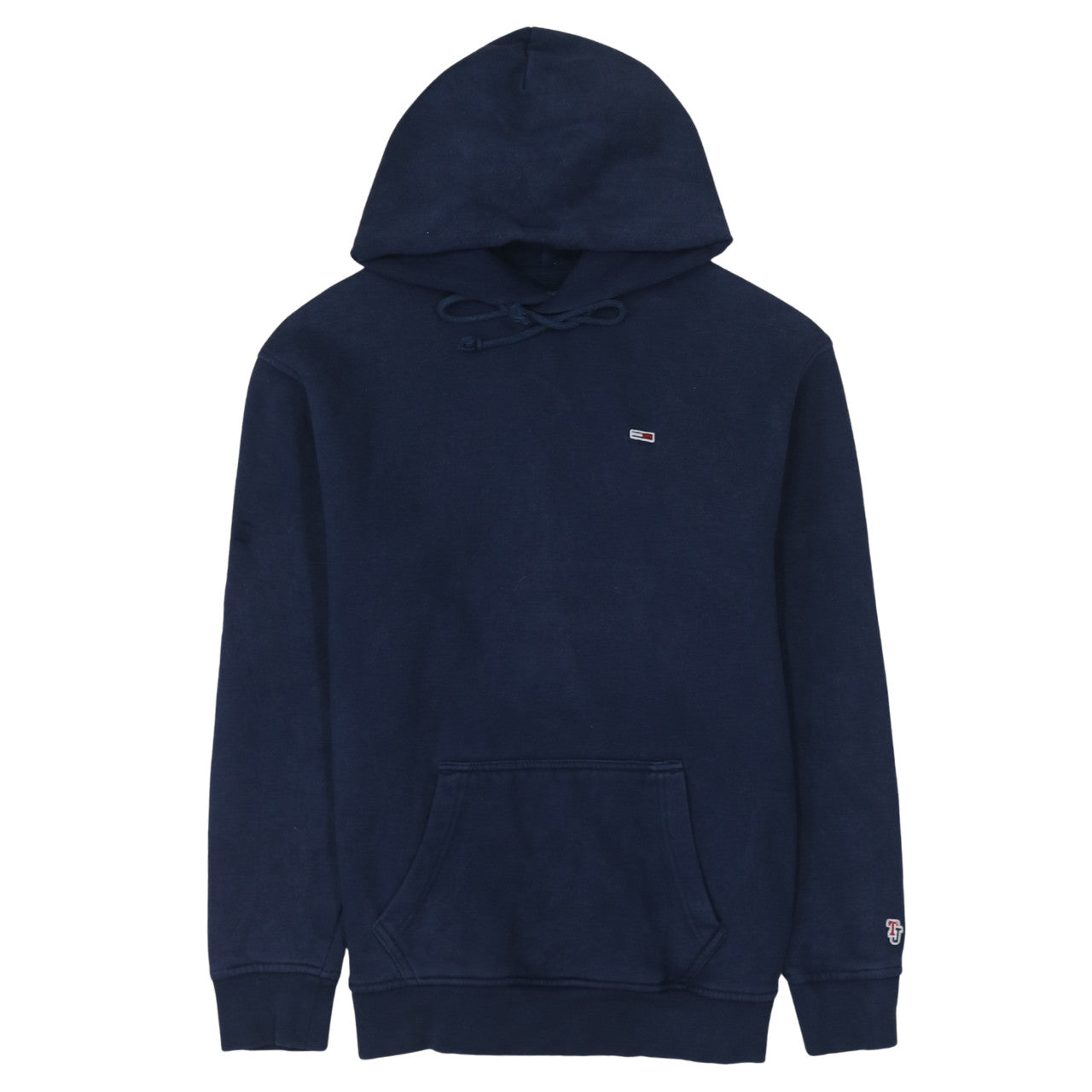 Tommy Jeans Men's Blue Pullover Hoodie XS Classic Logo Cotton Blend
