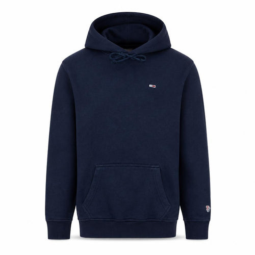 Tommy Jeans Men's Blue Pullover Hoodie XS Classic Logo Cotton Blend