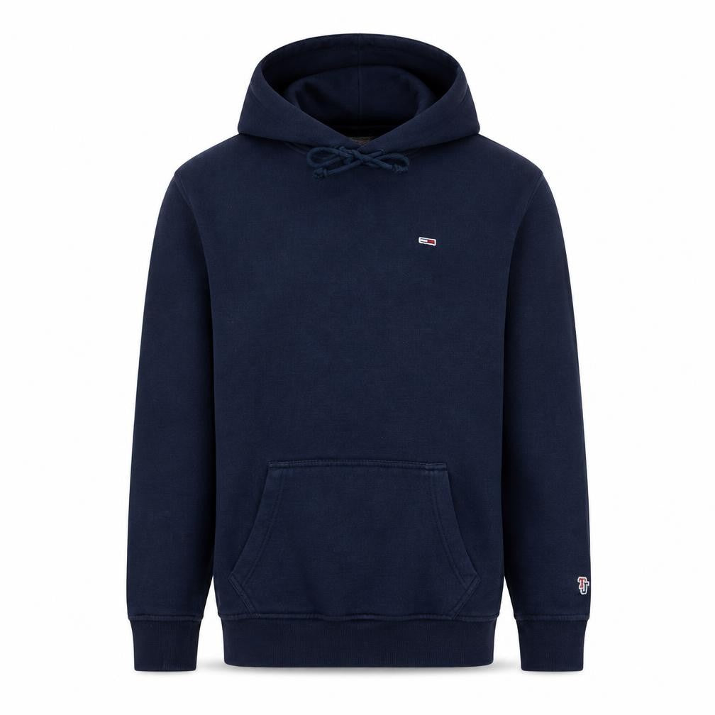 Tommy Jeans Men's Blue Pullover Hoodie XS Classic Logo Cotton Blend